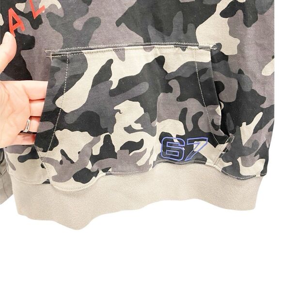 Ralph Lauren Boy's Logo Camo Double-Knit Sweatshirt in Black Camo Large (14/16) - Picture 6 of 12
